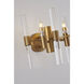 Canada 2 Light 14 inch Brass Wall Sconce Wall Light